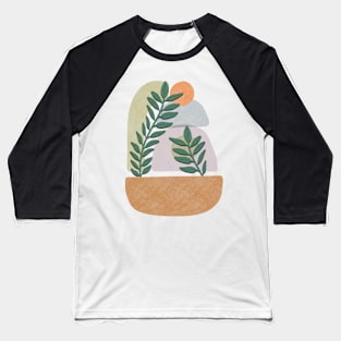 Plant Abstract Minimalism Baseball T-Shirt